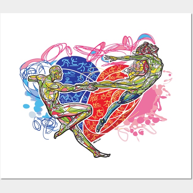 Paralympic Heart Wall Art by MarcosPopart